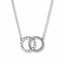 thumbnail 1 - NEW GENUINE PANDORA SILVER ENTWINED CIRCLES SPARKLE NECKLACE 45CM 396235CZ