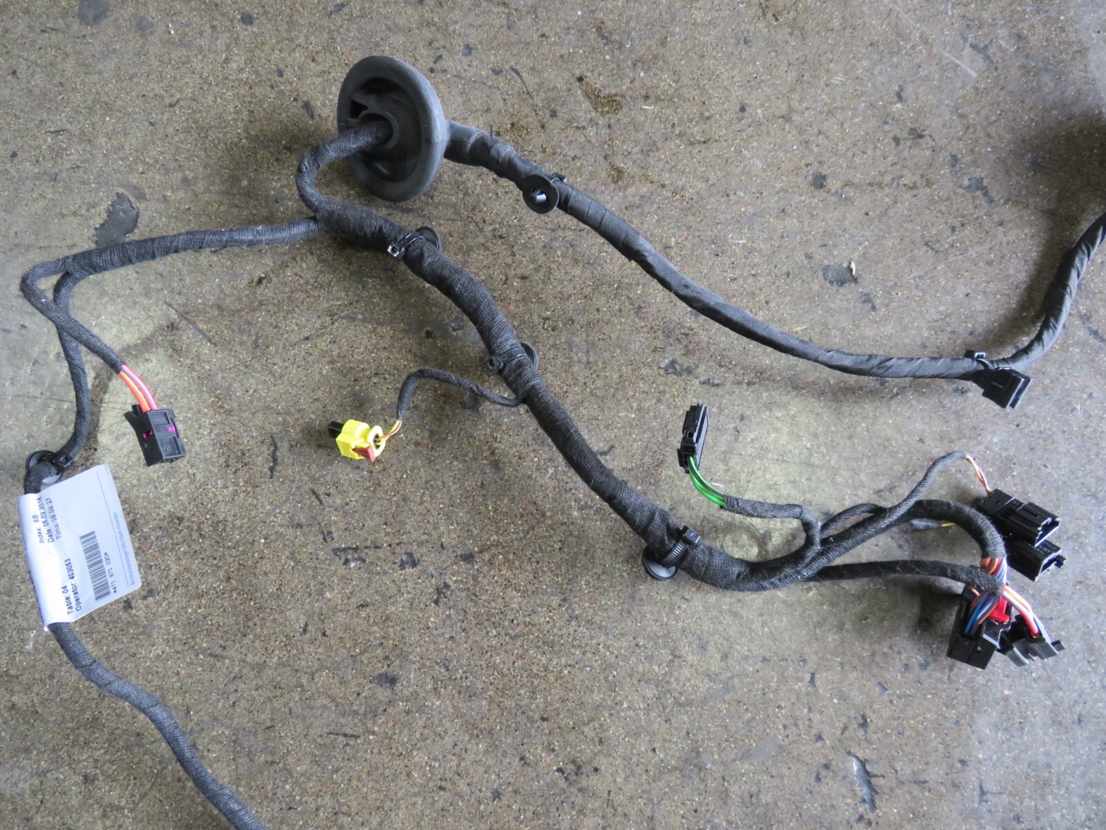 Lamborghini Huracan, LP580, LP610, LH, Door Wire Harness, Used, P/N 4T1971030