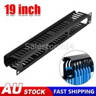 1U Metal Rack Mount Horizontal Cable Manager Duct Raceway For 19" Server Rack AU