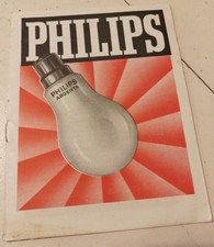 1934 ancien petit catalogue lampes ampoules philips