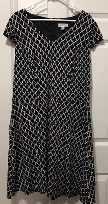 Dressbarn Size 16 Dress Black And White Womens Summer Dress Barn