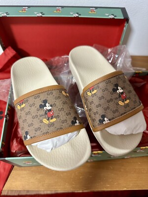 Gucci x Disney GG Supreme Mickey Mouse Slides Sandals (Size  display picture 2