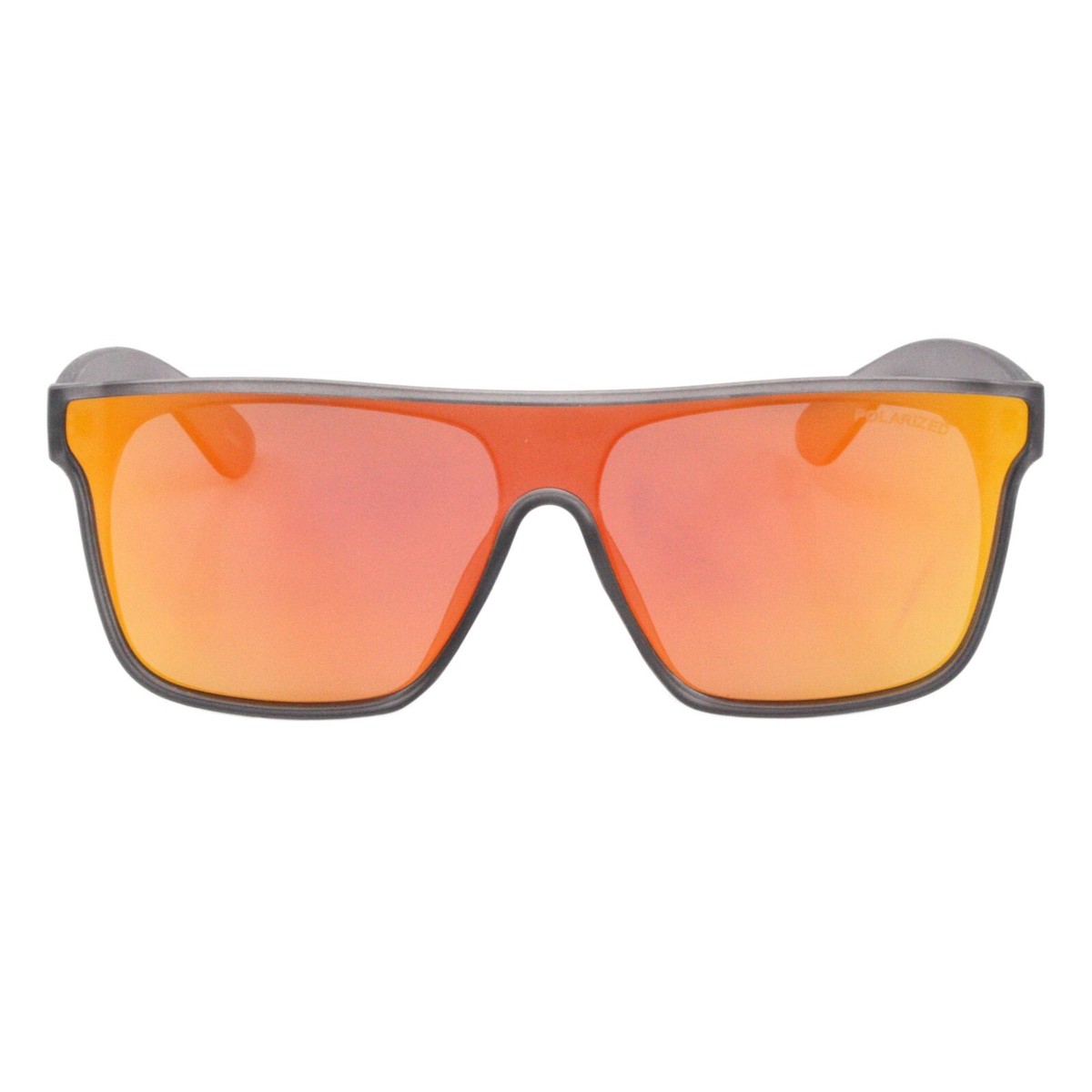 Polarized Mirrored Sunglasses with UV400 Protection, Square Frame Sunglasses | Polarized Lens | UV 400 Protection | Chrome  main image 3