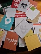 AUSVERKAUF BRANDNEU 100 Becky Higgins Projekt Leben Journaling Karten. Alle verschieden 3x4