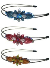 Deal of the Wk Resilient Wire Metal Rhinestone Flower Headband Hair Band YY801-6