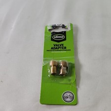 Slime 20270 Gold Metal Presta to Schrader Valve Adapter 4-1/2 x 1/2 x 1-1/2 in.
