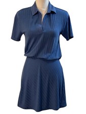 Free People Beach Blue V-Neck Short Sleeve Knit Blouson Short Dress Size XS