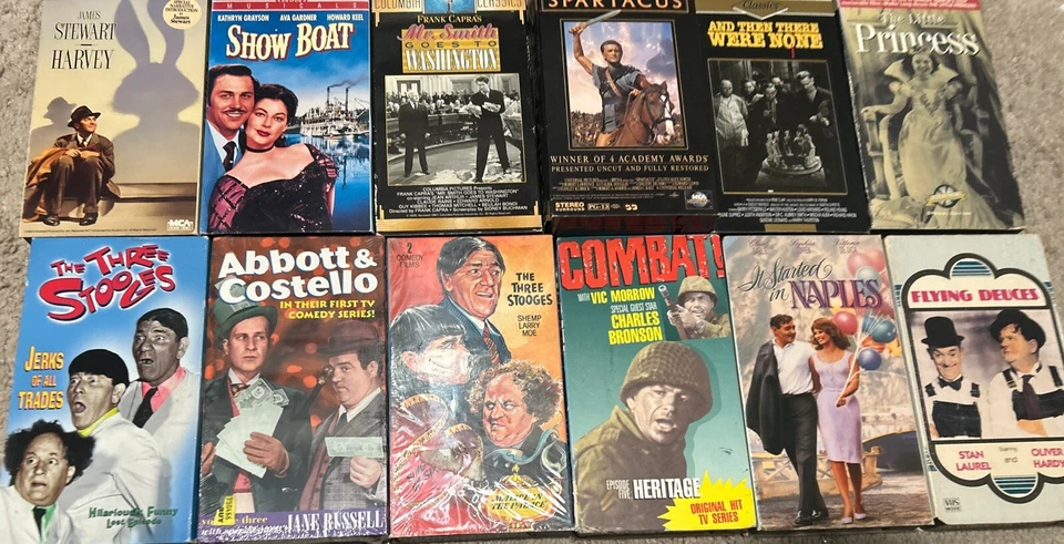 Huge Classic TV Shows & Movies VHS Lot 80+ Tapes Action Comedy Drama Family More Foto 2 de 4