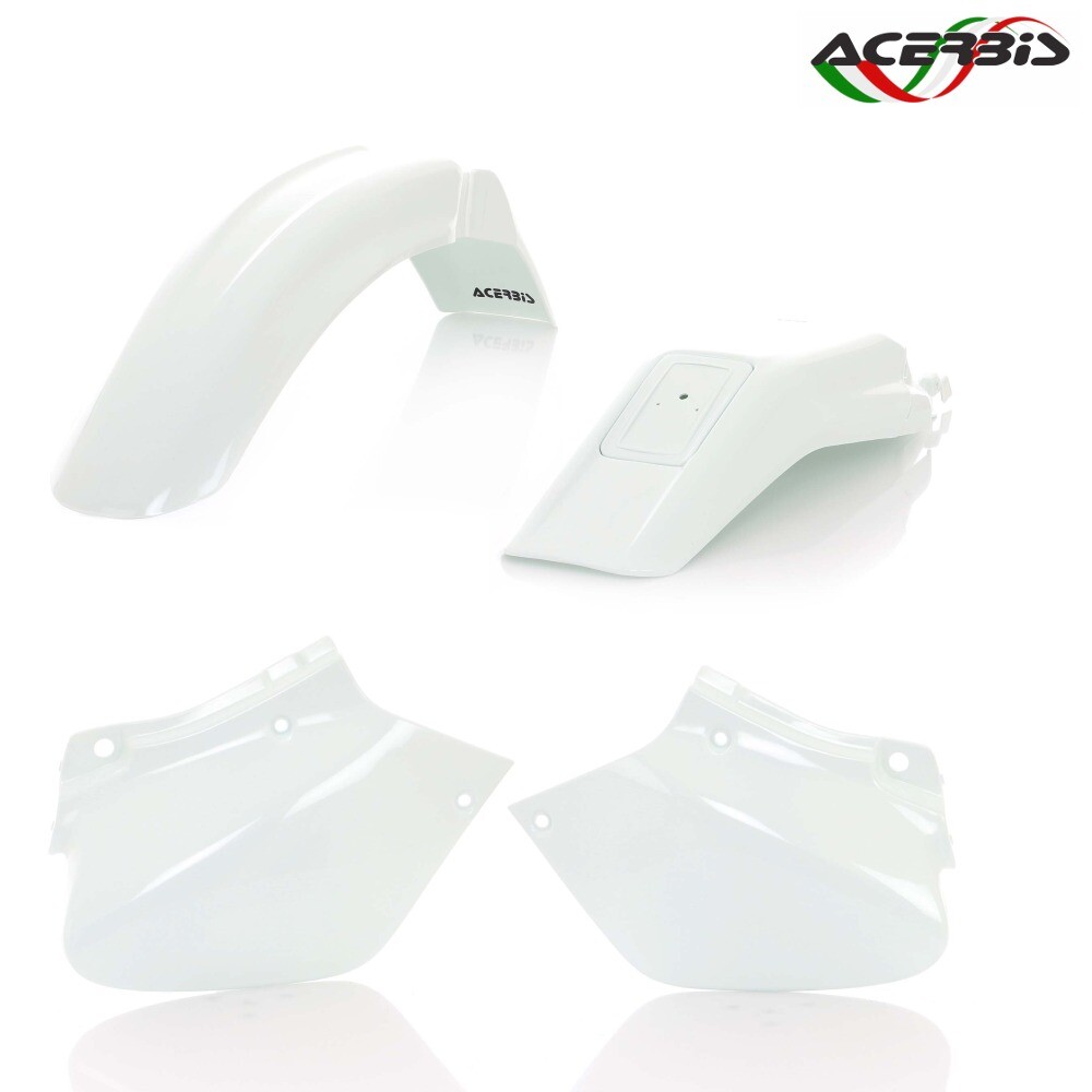 Honda Xr250r Xr400r 1996-2005 Acerbis Plastics Kit White for sale