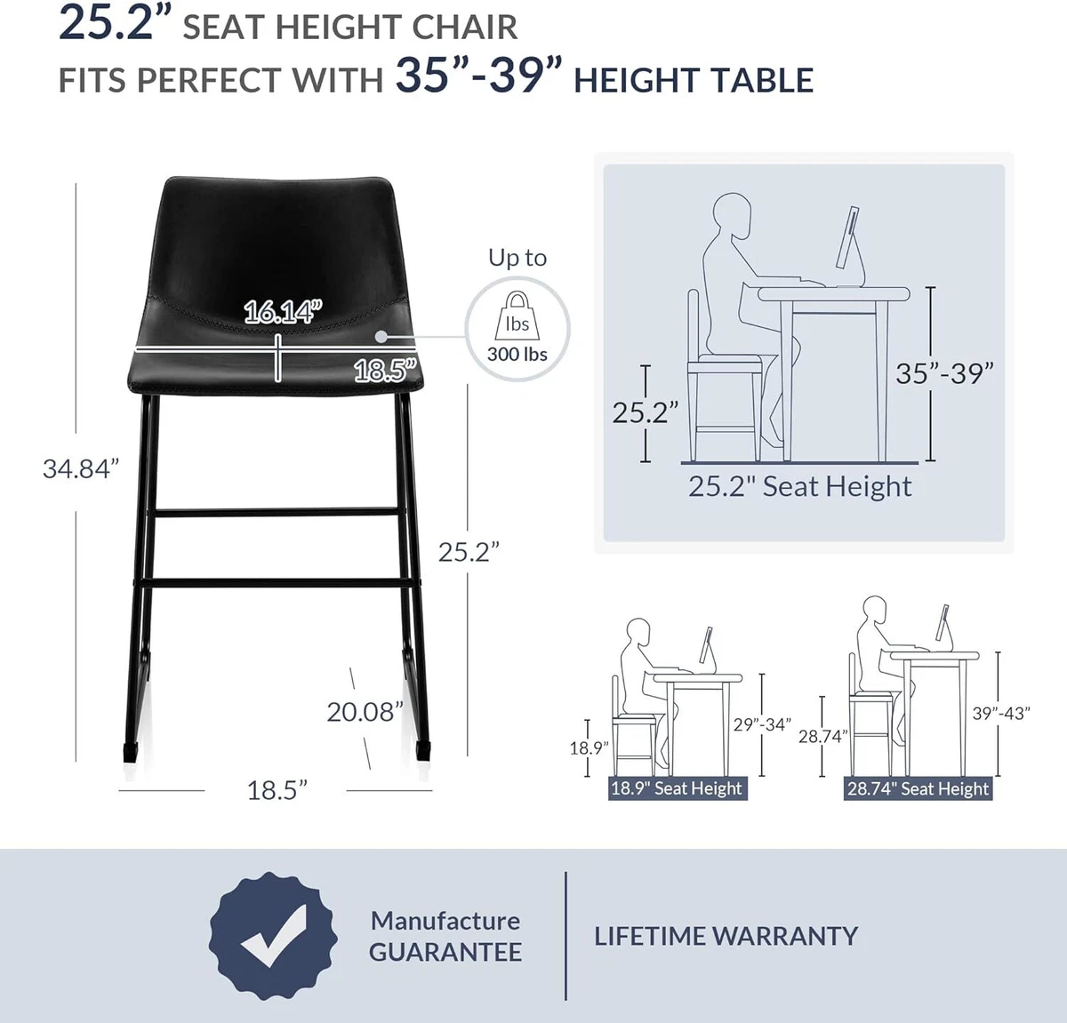 Belleze bar stools clearance