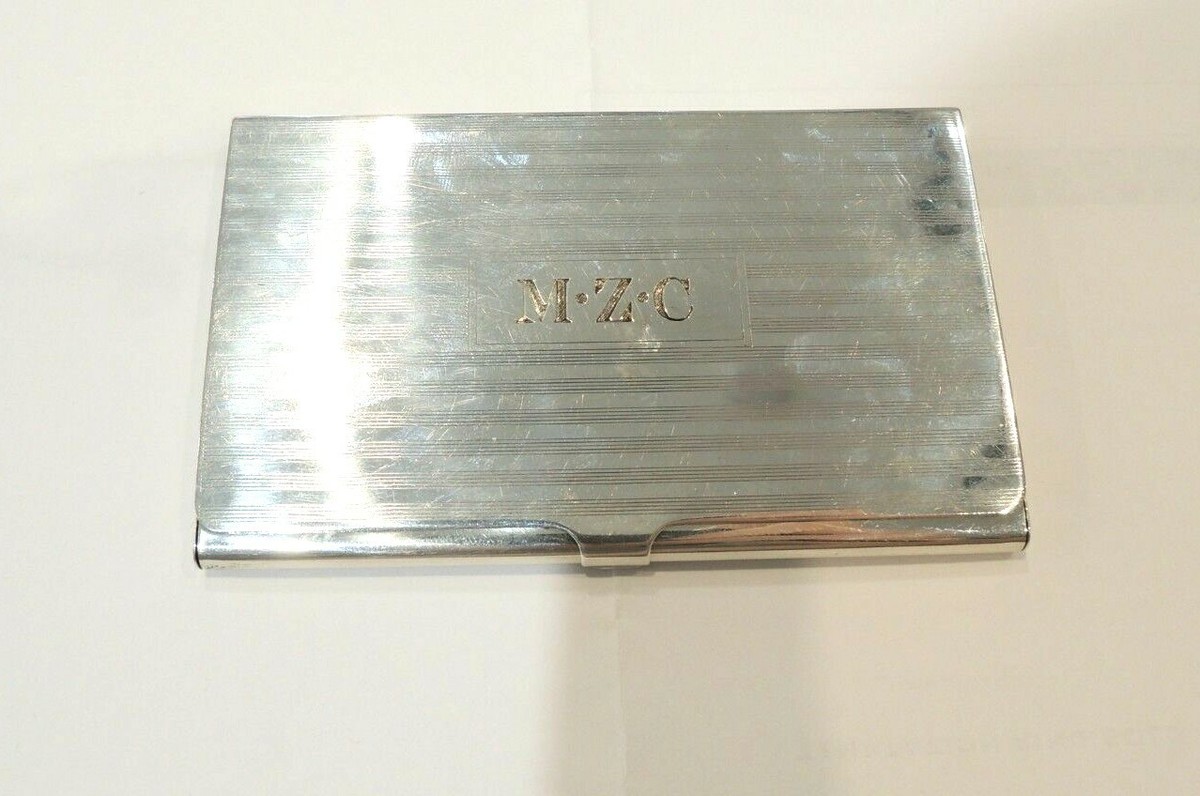 Tiffany & Co 925 Engraving Business Card Case Holder Sterling