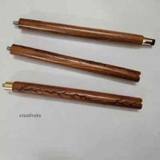 Designer Antique Wooden Edwardian Walking Stick Cane 3 Fold Shaft Jogging Gift