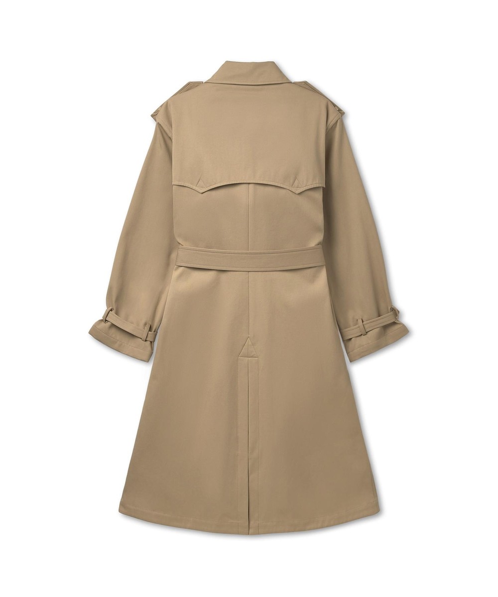 Genuine Polo Ralph Lauren Womens Double Breast Twill Trench Coat -Medium  Beige