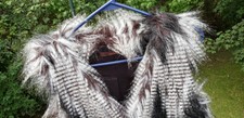 Fever Women's Faux Fur Vest Sz. S B&w