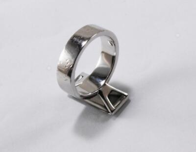 BACCARAT INSOMNIGHT 925 STERLING SILVER BLUE CRYSTAL RING Sz US-6