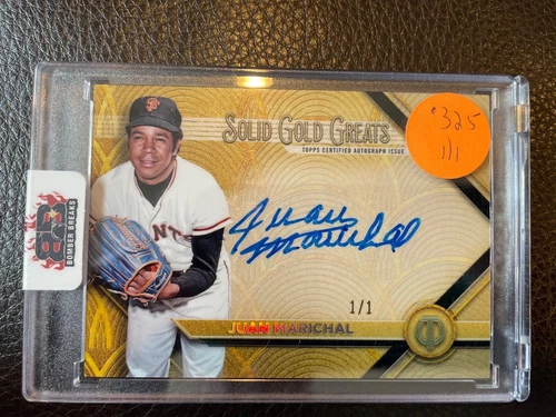 2022 Topps Tribute Juan Marichal 1/1 Solid Gold Auto Giants