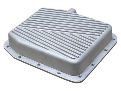 Ford AOD Stock capacity to 0.5 quarts more, Transmission Pan, Cast Aluminum