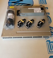 Cisco Catalyst 3850 V07 48-Port Gigabit Switch PoE w/ 4x1G Uplinks 1x 1100W PSU