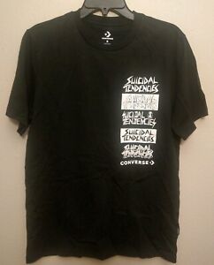 Converse X Suicidal Tendencies Black T Shirt Mens Size Large L