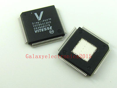 2pcs VSC8641XKO QFP100 10/100/1000BASE-T PHY with RGMII and GMII MAC Interface