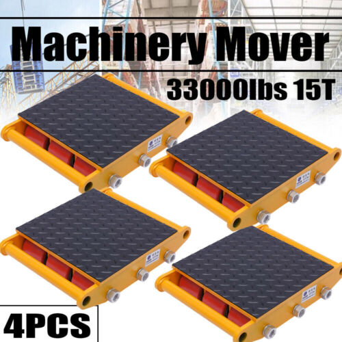 Carrello da carico 4 pezzi 15T macchina resistente carrello pattino macchina roller mover - Foto 5 di 23