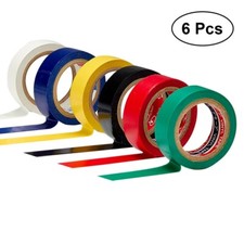 6PCS 10M Flame Retardant Adhesive Waterproof Electrical Tape Insulation Tape DIY