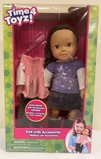 2011 Creative Designs International , CDI 18" Doll w/Accessories Time 4 Toyz New