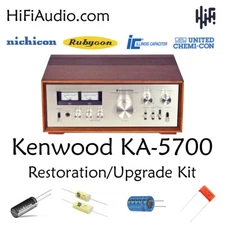 Kenwood KA-5700 rebuild restoration recap service kit repair filter capacitor
