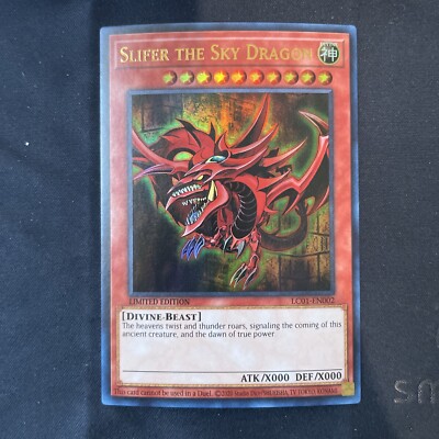 Yugioh x1 Slifer the Sky Dragon LC01-EN002 Ultra Rare Limited Ed