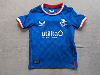 castore 2022-2023 Rangers Home Shirt Kids size 2-3y