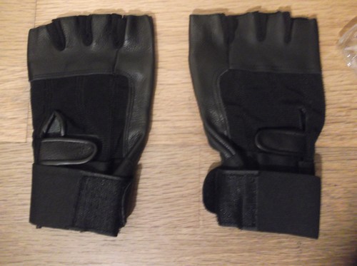 Evo - Gants Pur Cuir Lanières Néoprène Support Poignet | FindTheDeal