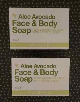 Forever Living Neu 2x Aloe Avocado Gesichts- & Körperseife 142g Kostenlose Lieferung am nächsten Tag 