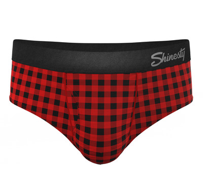 Shinesty ''The Cardinal'' Micro Buffalo Check Ball Hammock  Pouch Briefs