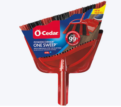 O-Cedar Power Corner One Sweep 13.5-in Poly fiber Smooth surface Angle