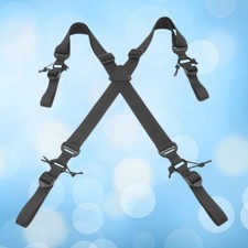 Duty Belt Suspender Elastic Fastening for -Back Suspenders Brace