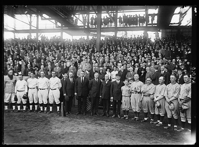 Photo:Washington 1924 Baseball Players Team Crowd Stadium Photo
