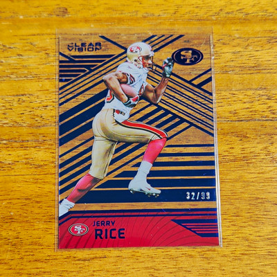 Panini 2016 Clear Vision Jerry Rice 32/99 Blue #72 San Francisco 49ers