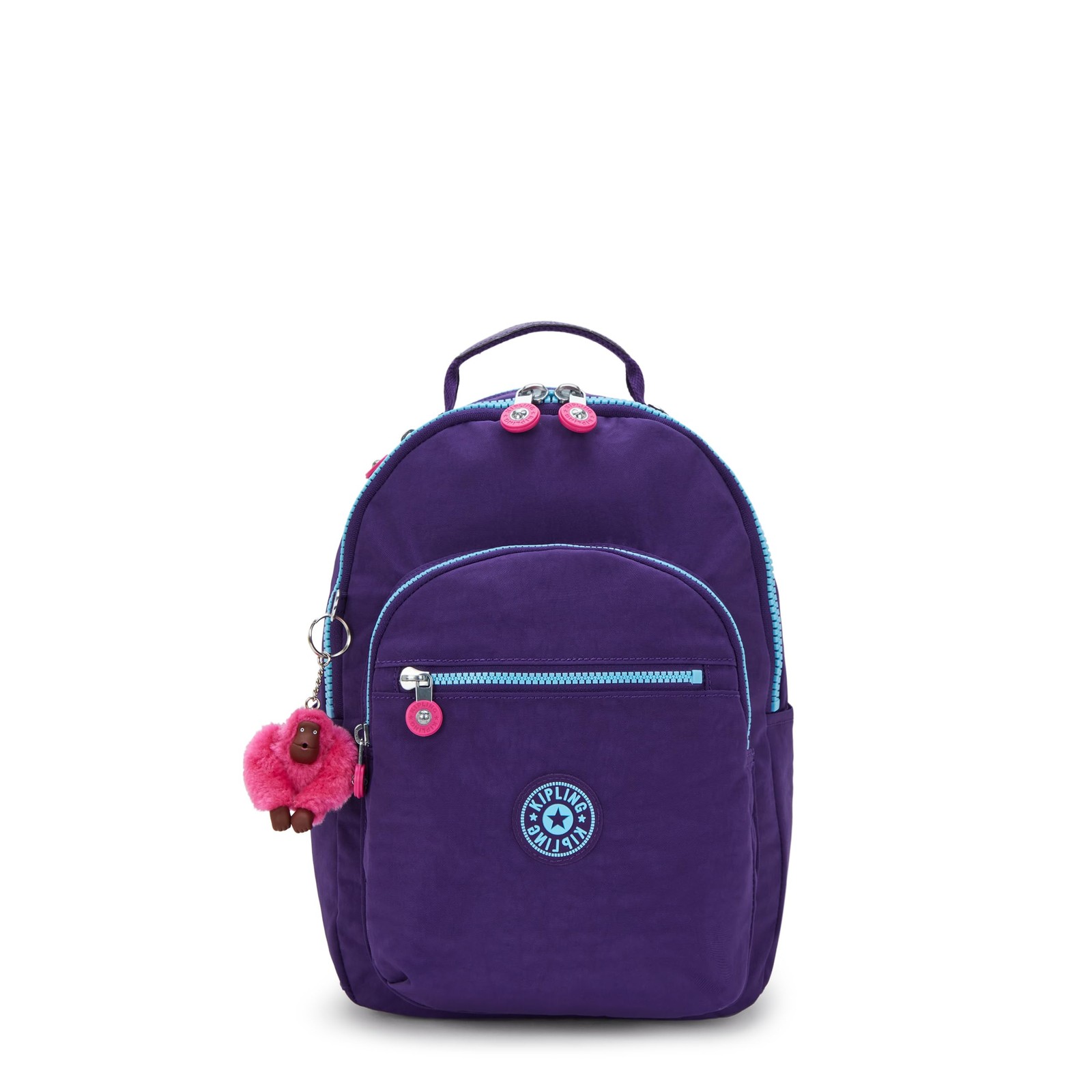 ’s Seoul Small Backpack, Durable, Padded Shoulder Straps with Sleeve, VIP Purple