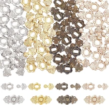 40 Pcs Doll Sew-on Snap Buttons, 4 Colors Mini Alloy Belt Buckle Buttons Tiny...