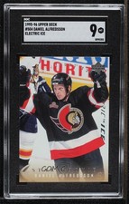 1995 Upper Deck Star Rookie Electric Ice Daniel Alfredsson SGC 9 MINT HOF 16au