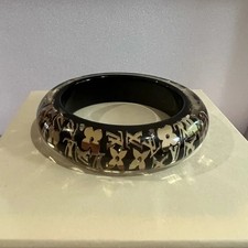 LOUIS VUITTON Inclusion Bangle Bracelet Black