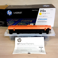 Genuine HP 212A W2122A Yellow Toner for M554 M555 MFP 578 Open Box NEW 10/2025
