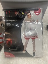 Pennywise Clown Womens Halloween Costume Adult Medium IT Movie