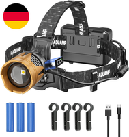 Stirnlampe LED Wiederaufladbar,100000Lm Camping Kopflampe Aufladbar Mit Bewegung