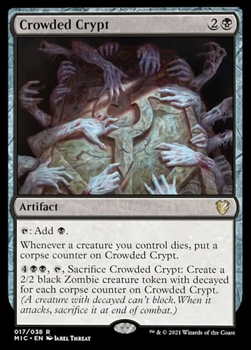 1x Crowded Crypt NM-Mint, English Commander: Innistrad: Midnight Hunt MTG Magic