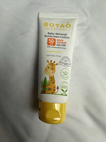 BOTAO Baby Mineral Protector Solar Loción SPF50 Amplio Espectro UVA UVB 2.5oz Exp 11/25 - Imagen 1 de 3