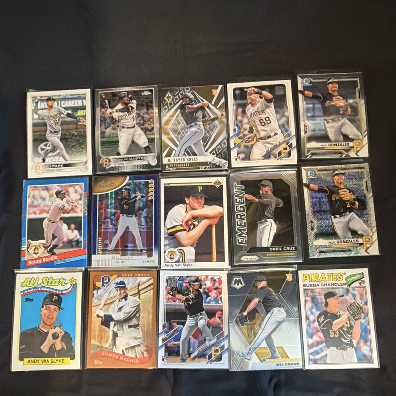 Pittsburgh Pirates 30-card lot Topps/Bowman rookies/inserts