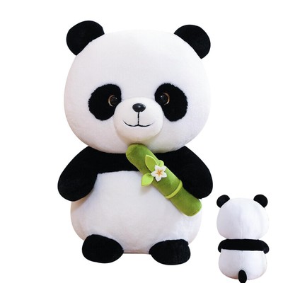 Panda - Soft and Fluffy - With Sparkling Eyes - White/Black - 25cm - De...