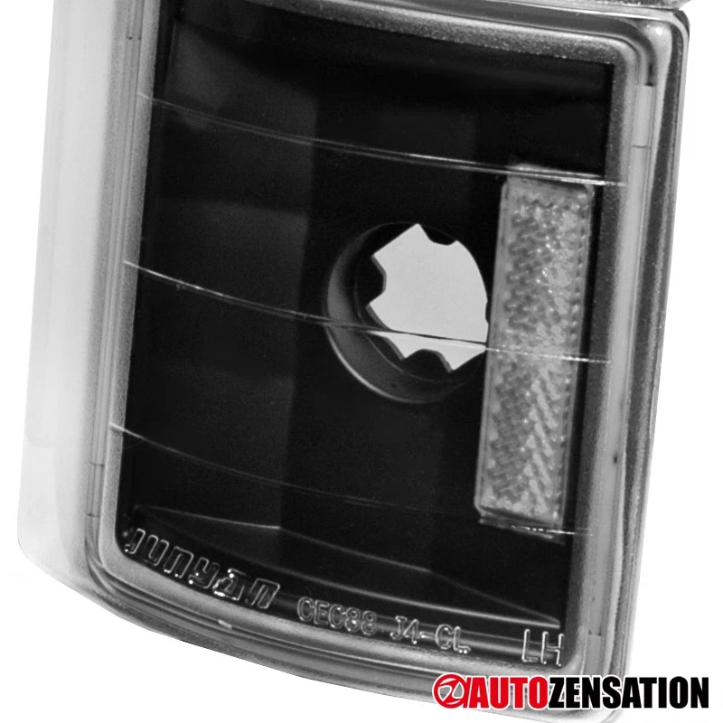 Fit 1994-1998 GMC C/K 1500 Sierra Yukon Black Corner Lights Parking Signal Lamps - Изображение 3 из 4