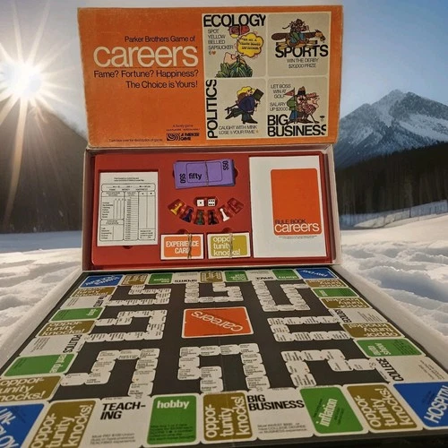 Parker Brothers Careers Board Game 1971 Vintage Complete Set 2-6 Players